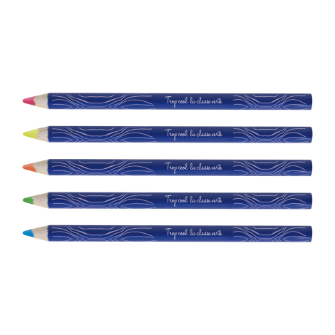 Crayon bois publicitaire Fluo Prestige - 17,6 cm