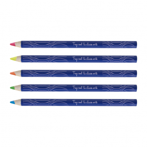 Crayon bois Fluo prestige vernis pantone- 17,6 cm ou 8,7 cm