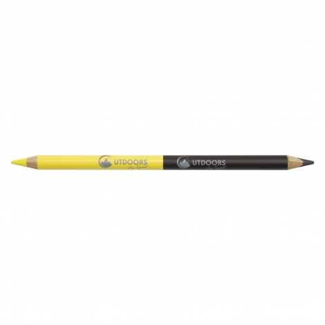 Crayon surligneur fluo individuel bi-coul Vernis pantone- 17,6 cm