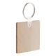 Porte-clés personnalisable carré en bois - Woody C