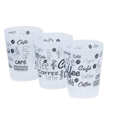 Gobelet à café blanc en carton 100 ml - par 100