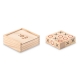 Jeu de morpion en bois publicitaire - Tic Tac Toe