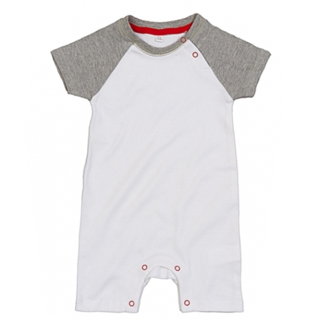 Combishort bébé publicitaire baseball coton bio 200 gr