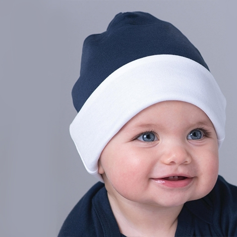 Bonnet bébé publicitaire réversible bio 200g