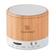 Mini enceinte bambou publicitaire 3W - Round Bamboo