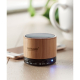 Mini enceinte bambou publicitaire 3W - Round Bamboo