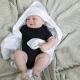 Peignoir bébé publicitaire avec capuche coton bio 200 gr