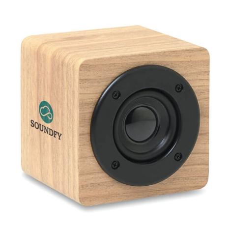 Enceinte en bois publicitaire - Sonicone