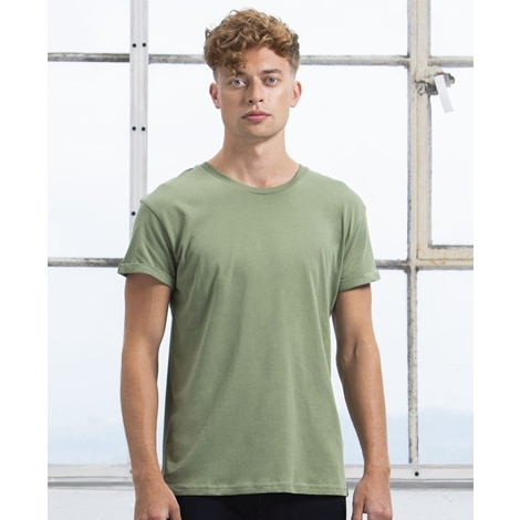 T-shirt bio publicitaire pour homme 150g - Roll Sleeve