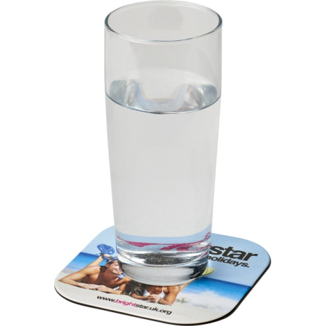 Sous-verre publicitaire carré - Brite-Mat®