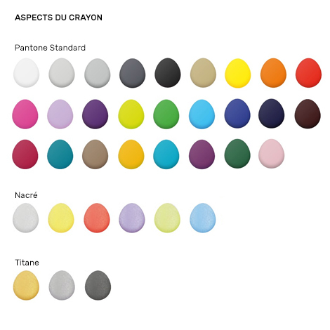 Crayon de papier publicitaire vernis couleur - Eco 8,7 cm