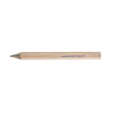 Crayon publicitaire hexagonal - Prestige naturel 8,7 cm