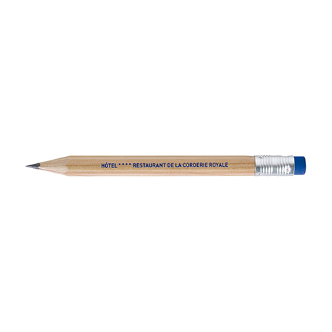 Crayon publicitaire hexagonal - Prestige naturel 8,7 cm