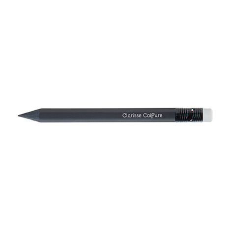 Crayon personnalisable hexagonal - Prestige Black 8,7 cm