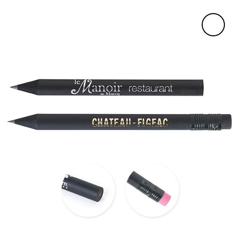 Crayon publicitaire rond - Prestige Black 8,7 cm