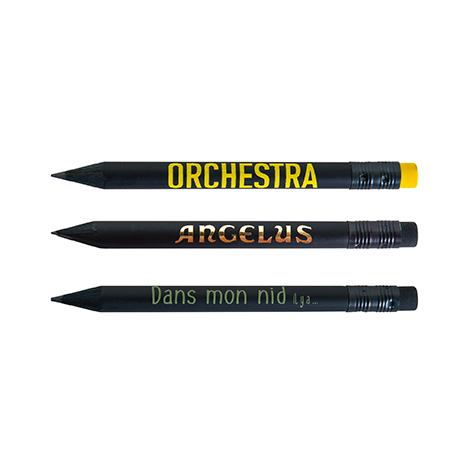 Crayon publicitaire rond - Prestige Black 8,7 cm