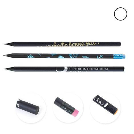 Crayon publicitaire rond - Prestige Black 17,6 cm