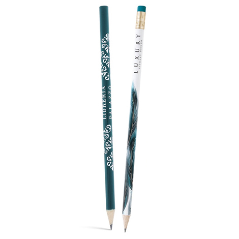 Crayon personnalisable rond vernis couleur - Eco 17,6 cm