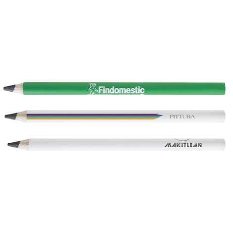 Crayon de bois publicitaire couleur - Big Graphite 17,6 cm