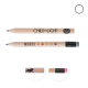 Crayon publicitaire rond vernis incolore - Eco 8,7 cm