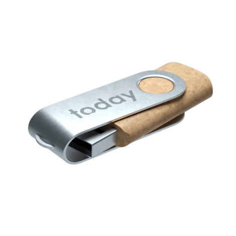 Clé USB en plastique recyclé personnalisée - Twister ECO