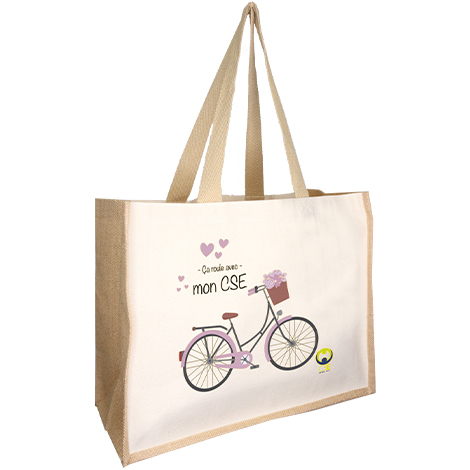 Sac cabas publicitaire en jute et coton 320g - Howrah