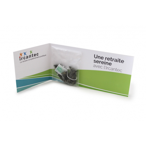 Carte personnalisable avec sachet de thé