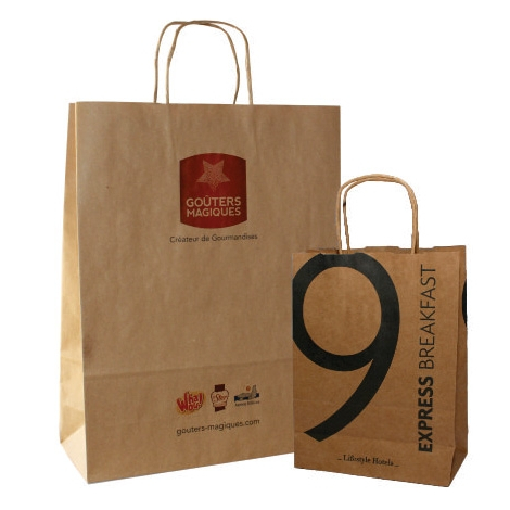 Sac kraft publicitaire personnalisable