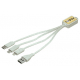 Câble USB publicitaire en fibre de blé - Grain