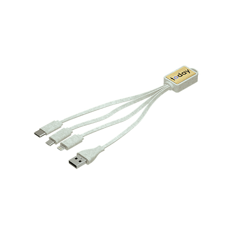 Câble USB publicitaire en fibre de blé - Grain