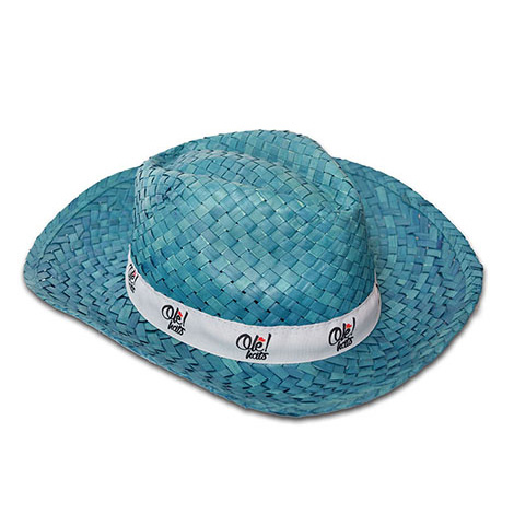 Chapeau de paille publicitaire - BASSIC COLORES