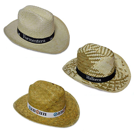 Chapeau publicitaire en paille - VAQUERO Chapeau publicitaire en paille - VAQUERO