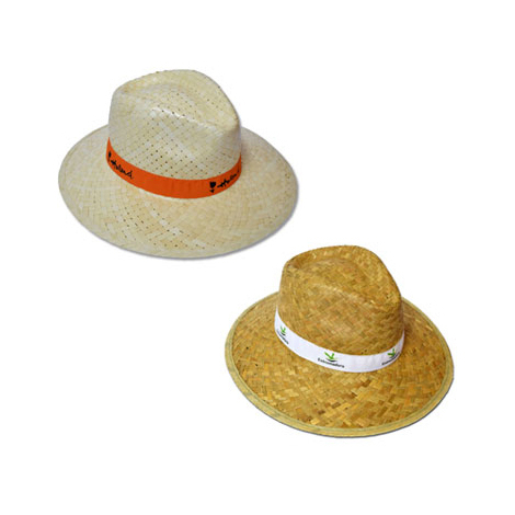 Chapeau personnalisable en paille INDIANA CLARO