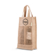 Sac en jute publicitaire pour 2 bouteilles - Mesh