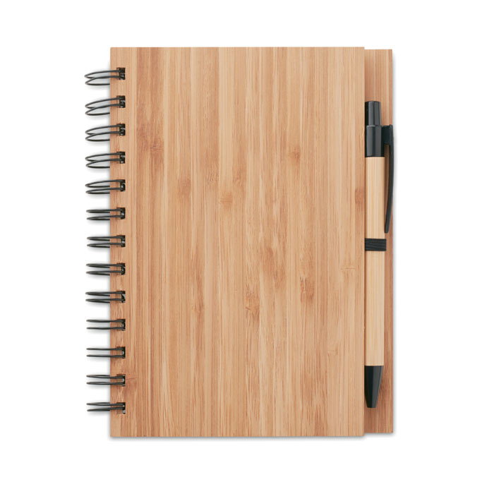 Carnet de notes publicitaire bambou - Bambloc Bois