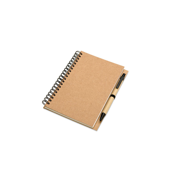 Bloc-notes recyclé publicitaire - BLOQUERO Beige