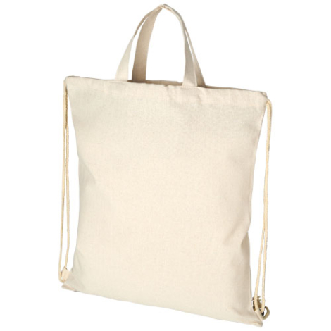 Sac personnalisé en coton recyclé 210g avec cordon Pheebs