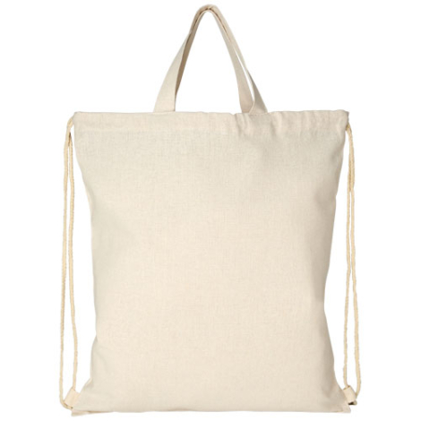 Sac personnalisé en coton recyclé 210g avec cordon Pheebs