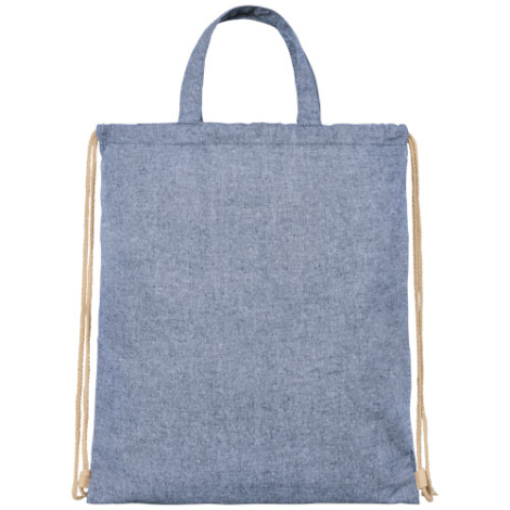 Sac personnalisé en coton recyclé 210g avec cordon Pheebs