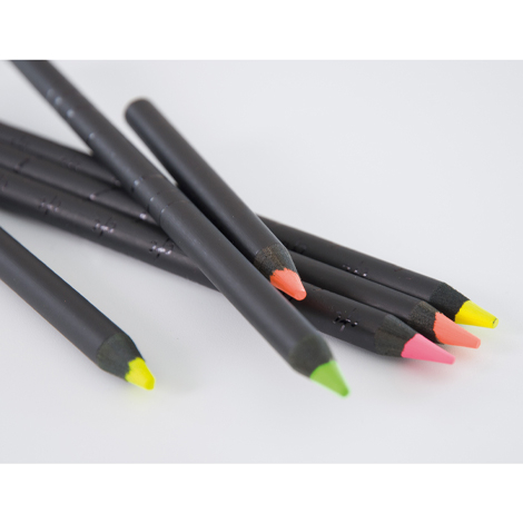 Crayon bois Fluo prestige black - 8,7 cm ou 17,6 cm 