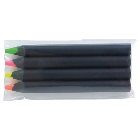 Crayon fluo personnalisable prestige black 8.7 cm