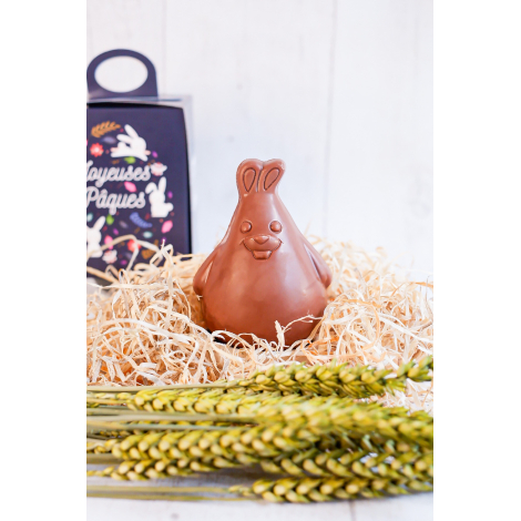 Lapin de Pâques personnalisable en chocolat