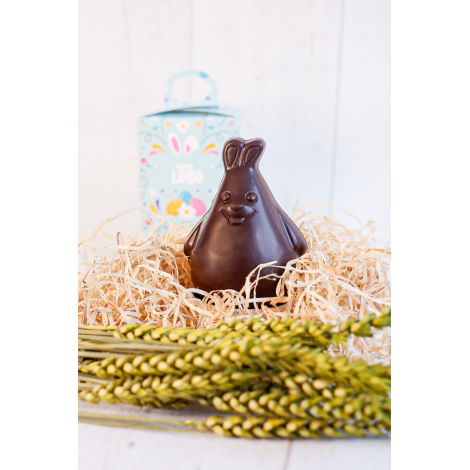 Lapin de Pâques personnalisable en chocolat