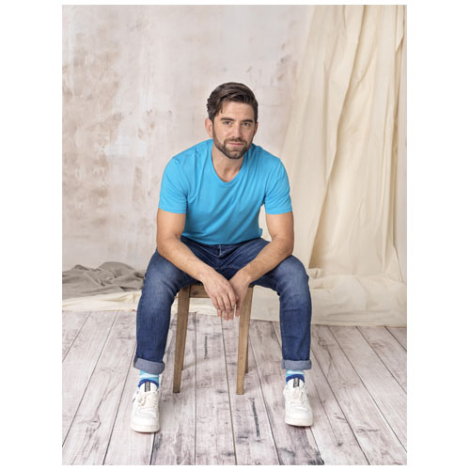 T-shirt homme bio GOTS publicitaire Azurite