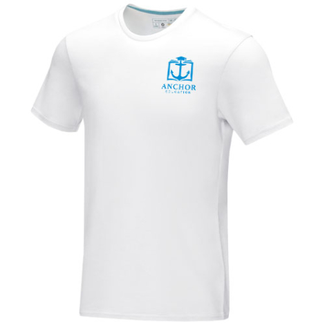T-shirt homme bio GOTS publicitaire Azurite