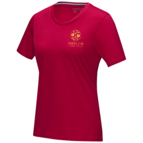 T-shirt femme bio GOTS publicitaire Azurite