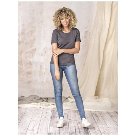 T-shirt femme bio GOTS publicitaire Azurite