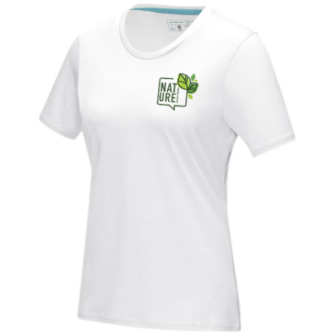 T-shirt femme bio GOTS publicitaire Azurite