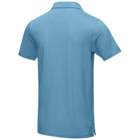 Polo homme bio GOTS publicitaire Graphite
