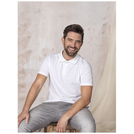 Polo homme bio GOTS publicitaire Graphite